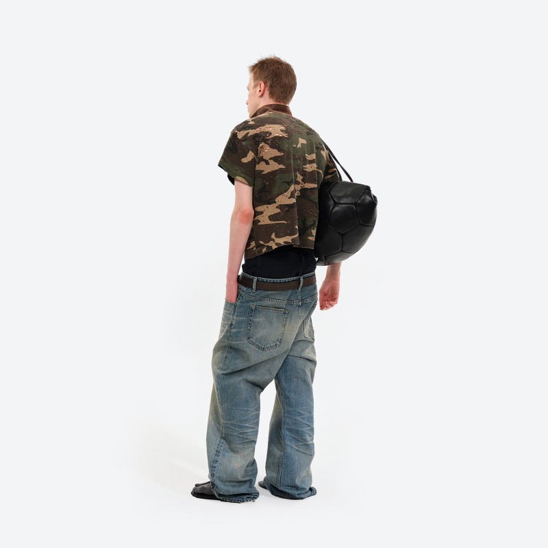 Distressed Camo Polo